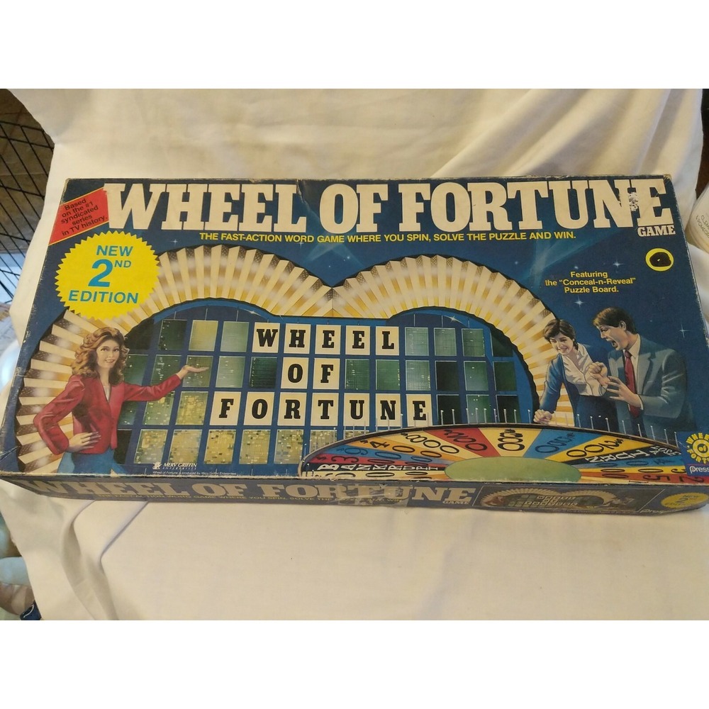 Vintage 1985 Wheel Of Fortune Game Second Edition